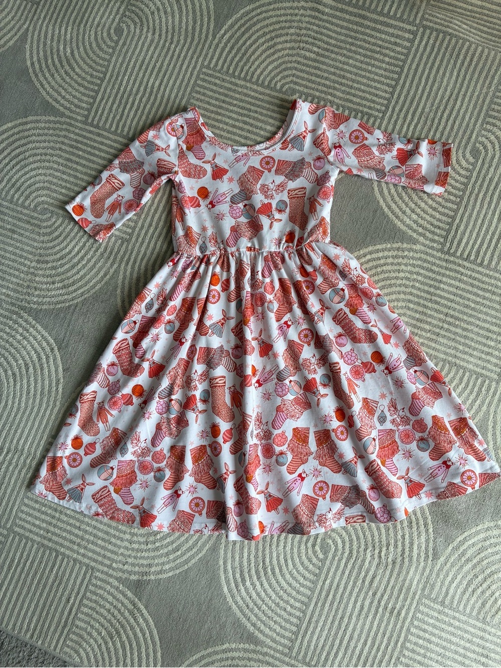 Girls' Twirl Long Sleeve Dress